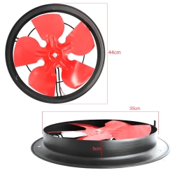Aspiratör metal 35cm 60w 230v fansan ba-350