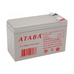 Ataba at-1290g jell 12 volt - 9 amper jel akü (150 x 65 x 90 mm)