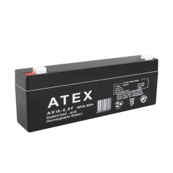 Atex 12 volt - 2 amper - 2.2 amper yatik uzun akü (178 x 34 x 60 mm)