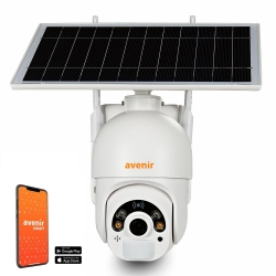 Avenir av-s410 solar smart güvenlik kamerası 4g sim 2mp wi-fi ptz renkli gece görüş harekete duyarlı