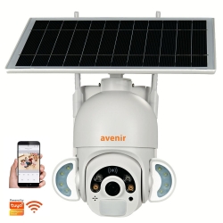 Avenir av-s420 solar smart güvenlik kamerası 4g sim 2mp wi-fi ptz renkli gece görüş dış mekan