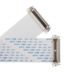 Awm 20861 30 pin lvds flexi kablo hd ready düz düz 3.1cmx40cm soketli