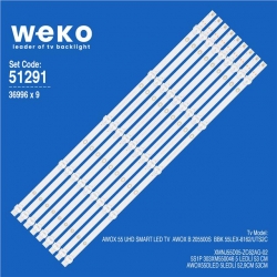 Awox BBK 55LEX-8162/UTS2C 55'' 9 Adet Tv Led Bar