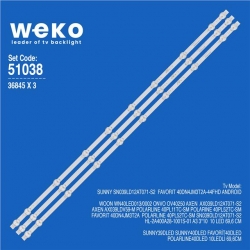 Axen AX039LD12AT071-S2, AX039LDV59-M 3 Adet Tv Led Bar