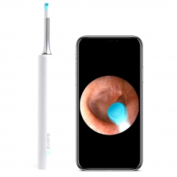 Bebird t5 5mp kamera 3.5mm lens şarjli wifi görüntülü kulak temizleyici beyaz renk