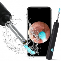 Bebird t5 5mp kamera 3.5mm lens şarjli wifi görüntülü kulak temizleyici siyah renk