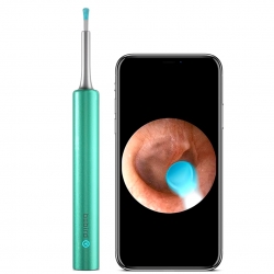 Bebird t5 5mp kamera 3.5mm lens şarjli wifi görüntülü kulak temizleyici yeşil renk