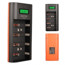 Beston C9046WL AA/AAA/9V/C Boy/D Boy/Ni-Mh/Ni-Cd/ Ekranlı Pil Şarj Cihazı