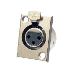 Canon fiş şase dişi 3 pin metal