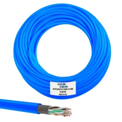 Cat6 kablo diş mekan 23awg 0.51mm 20mt mavi cablecable