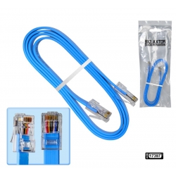 Cat6 patch network ethernet kablo slim 1mt