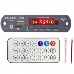 Class usb-132 usb/sd/mic/aux/bluetooth/kumanda ekranli anfili oto teyp çevirici dijital player board