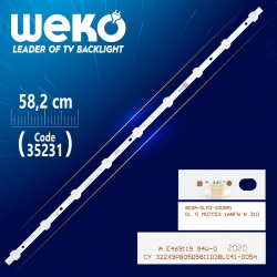 Cy 32 2x9 pb08d581103bl041-005h - 8d2a-dlm3-2009a1 58.2 cm 9 ledli - (wk-899)
