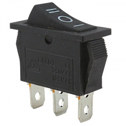Dar işiksiz yayli anahtar on-off-on (ic-117)