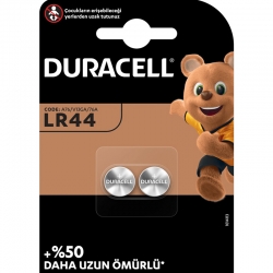 Duracell lr44 1.5 volt düğme pil (2li paket)