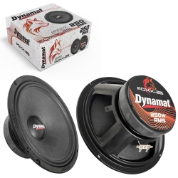 Dynamat foxx-25 oto midrange 25cm 250 watt 2 adet