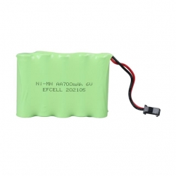 Efcell EF-60700S 6 Volt 700 Mah Ni-Mh Şarj Edilebilir AA 5'Li Grup Oyuncak Pili (202105)