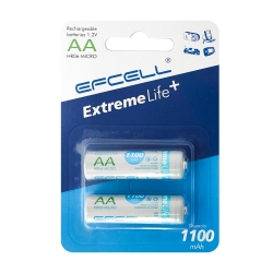 Efcell hr-06 şarjlı pil aa kalem 1100 mah ni-mh 2li paket