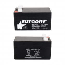 Euroone eo121.3 12 volt - 1.3 amper akü (96 x 42 x 52 mm)