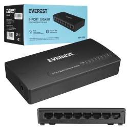 Everest esw-808 ethernet switch hub 8 port gigabit 1000 mbps