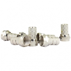 F Konnektör RG58 Mini Kablo İçin İnce 100'Lü Paket Powermaster