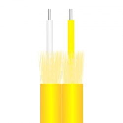 Fiber kablo sari 2 hat lszh 1000 mt rulo (two line fiber)