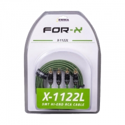 For-x x-1122l 2 rca + 2 rca bakir 5 metre kablo