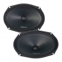 For-x xmd-1069n neo 180w 80rms 6x9 oval midrange hoparlör (2li takim)