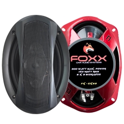 Foxx fx-cx69 oto hoparlör oval 6x9 inç 900 watt tweeterli kapaklı 2 adet