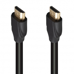Fully g-507as plastik düz siyah 1.5 metre poşetli gold uçlu hdmi kablo