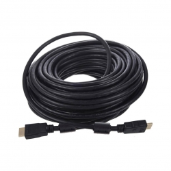 Fully g-507fs plastik düz siyah 20 metre gold poşetli hdmi kablo