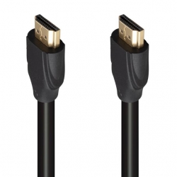 Fully G-507K Plastik Düz Siyah 25 Metre Gold Poşetli Hdmi Kablo