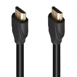 Fully G-507K Plastik Düz Siyah 25 Metre Gold Poşetli Hdmi Kablo