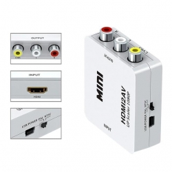 Fully G-573O HDMI To RCA Mini Model 1920X1080 Çevirici Konvertör
