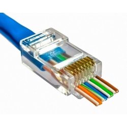 Fully h-607k ez yeni nesil rj45 cat5/cat6 8p/8c açik uçlu soket (100lük paket)