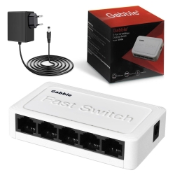 Gabble gab-swc05 ethernet switch hub 5 port 10/100 mbps