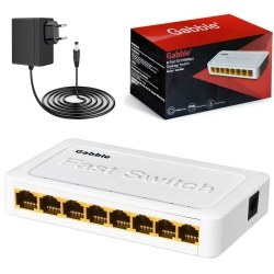 Gabble gab-swc08 ethernet switch hub 8 port 10/100 mbps