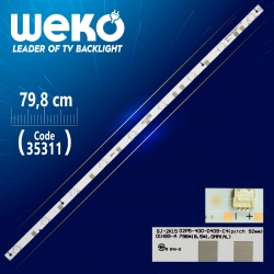 Gj-2k15 d2p5-400-d409-c4 (pitch 92 mm) - 11800757-a0 - 79.8 cm 9 ledli - (wk-457)
