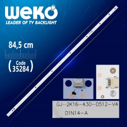Gj-2k16-430-d512-v4 842.5*16.5*1.0mm(fr4)01n14-11800799-b0 - 12 ledli 84.5 cm - (wk-417)