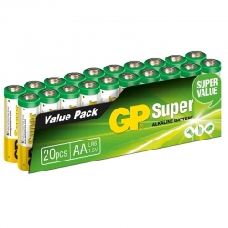 Gp 15a-2vs20 aa/lr6 super alkalin aa kalem pil (20li paket)