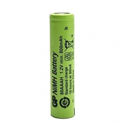 GP 1.2 Volt 800 Mah Düz Kafa Şarjlı AAA İnce Kalem Pil 80AAH