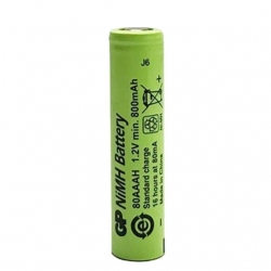 GP 1.2 Volt 800 Mah Düz Kafa Şarjlı AAA İnce Kalem Pil 80AAH