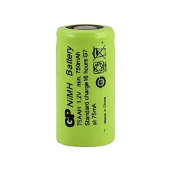 Gp 75 Ah 1.2 Volt 750 Mah 2/3AA NI-MH Düz Kafa Pil