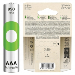 Gp batteries recyko 950mah aaa ince kalem 6 adet ni-mh şarjli pil 1.2 volt
