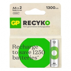 GP Recyko 1300 Mah Ni-Mh 1.2 Volt AA Kalem Şarjlı Pil 2Li Paket