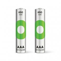 GP Recyko 650 Mah R03 AAA Şarjlı 2'Li İnce Kalem Pil