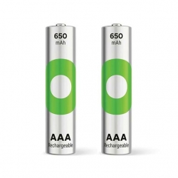 GP Recyko 650 Mah R03 AAA Şarjlı 2'Li İnce Kalem Pil