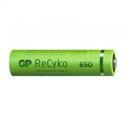 Gp recyko 650 mah r03 aaa şarjli 2li ince kalem pil gp65aaahce-2eb2 (gprhch63e000)