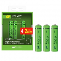 Gp recyko 800 mah şarjli ince kalem pil (4+2 6li paket fiyat)