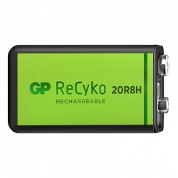 Gp recyko 9 volt - 200 mah ni-mh şarjli pil gp20r8h-2e1-(gprhv208r075)